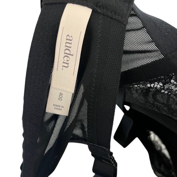 Auden New 40G The Sublime Black Lace Plunge Coverage Push Up Bra - Picture 5 of 6